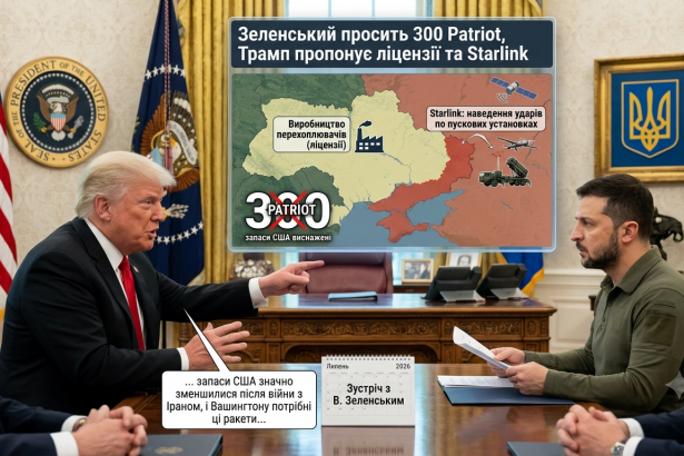 Чому Трамп відмовив Зеленському в 300 ракетах Patriot