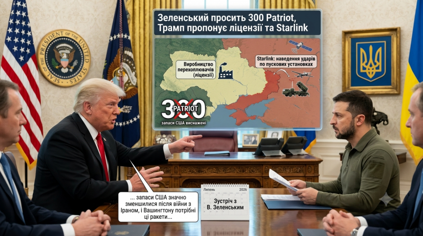 Чому Трамп відмовив Зеленському в 300 ракетах Patriot