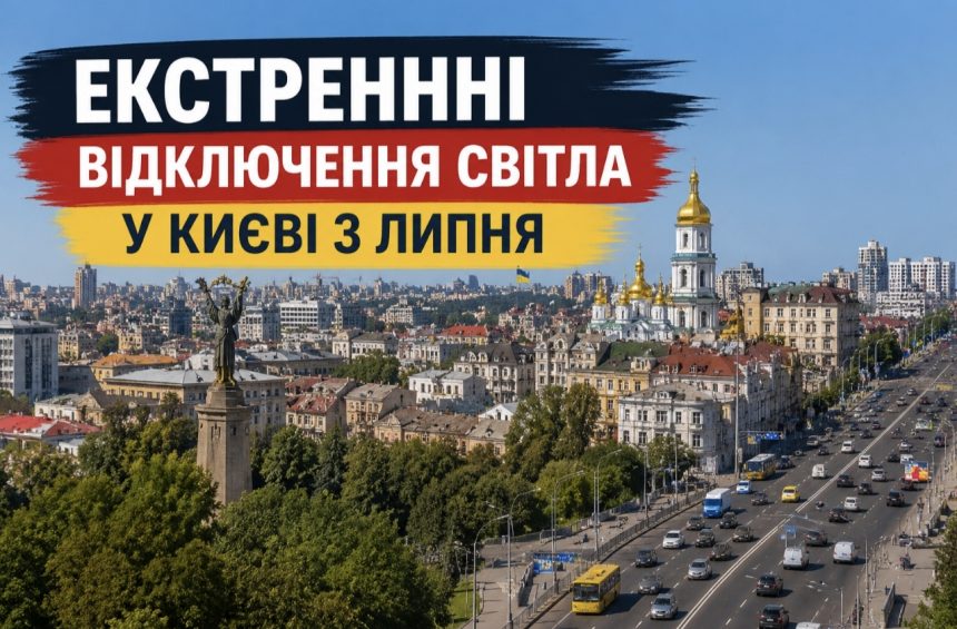Екстреннні відключення світла у Києві 3 липня: що сталося, коли буде електрика та куди звертатися мешканцям