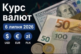 Курс валют на 6.07.2026: скільки коштують долар євро і злотий