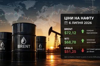 Ціни на нафту 6 липня 2026 — скільки коштує Brent, WTI та Urals сьогодні