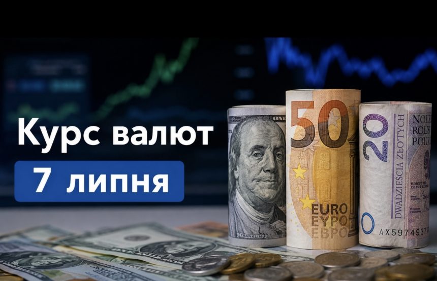 Курс валют на 7.07.2026: скільки коштують долар євро і злотий