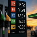 Актуальні ціни на бензин, дизель і газ на АЗС України 7 липня 2026 року: скільки коштує літр пального сьогодні