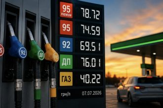 Актуальні ціни на бензин, дизель і газ на АЗС України 7 липня 2026 року: скільки коштує літр пального сьогодні