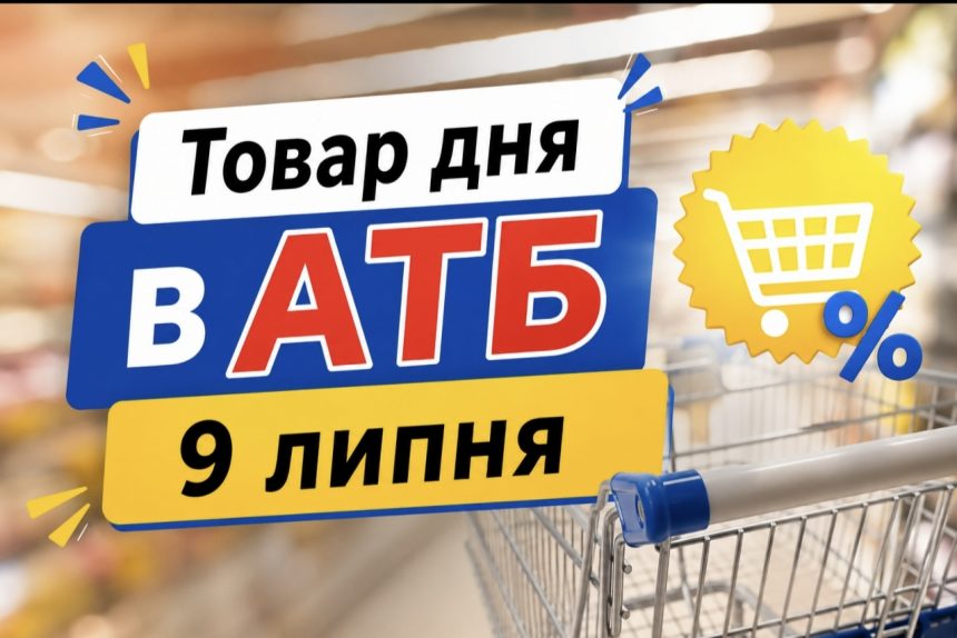 Товар дня в АТБ 9 липня 2026 — що можна купити сьогодні зі знижкою до 50%