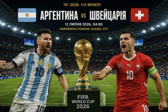 Де дивитися матч Аргентина — Швейцарія: онлайн-трансляція 1/4 фіналу чемпіонату світу-2026