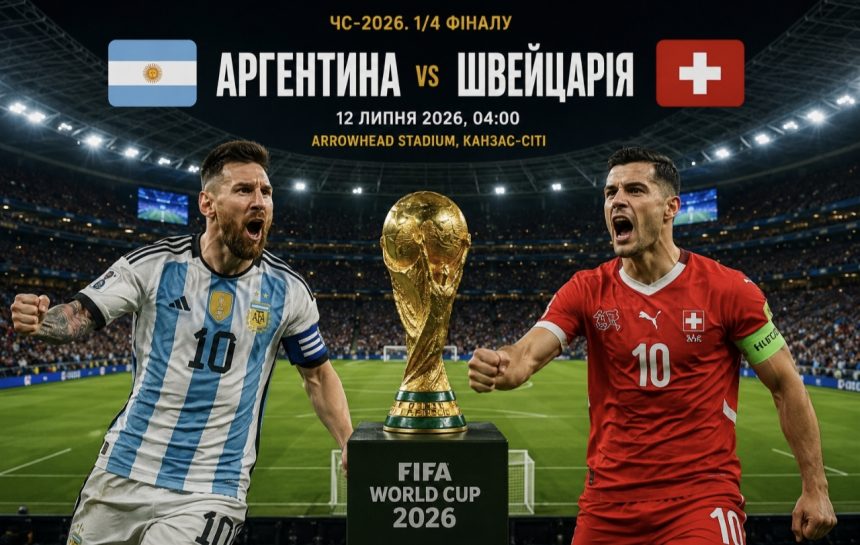 Де дивитися матч Аргентина — Швейцарія: онлайн-трансляція 1/4 фіналу чемпіонату світу-2026