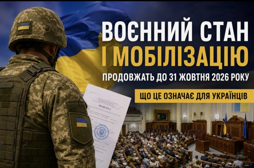 Скільки триватиме воєнний стан і мобілізація в Україні після нового голосування Верховної Ради