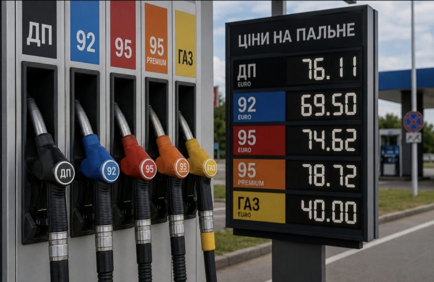 Ціни на бензин, дизель і газ в Україні 15 липня 2026 року: скільки коштує пальне на АЗС сьогодні