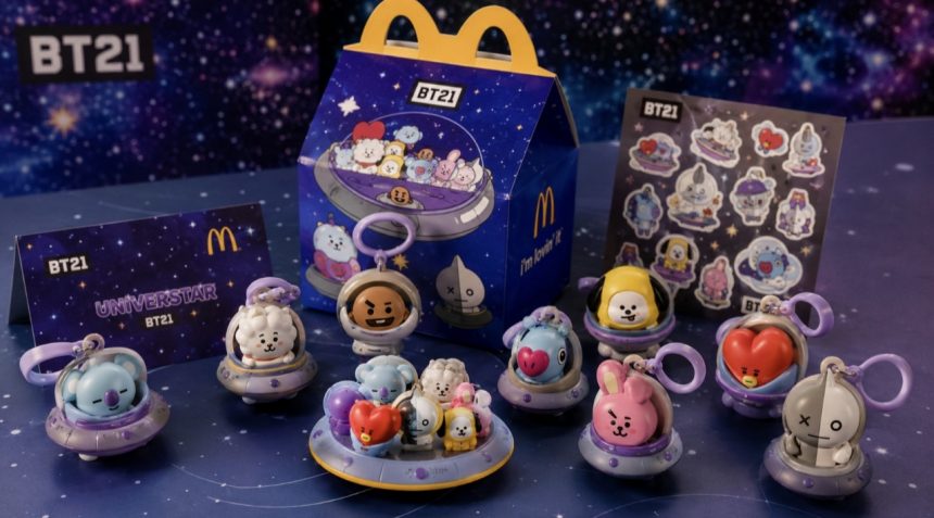 Happy Meal BT21 у McDonald’s: які фігурки є в колекції, як вони крутяться та коли з’являться в Україні