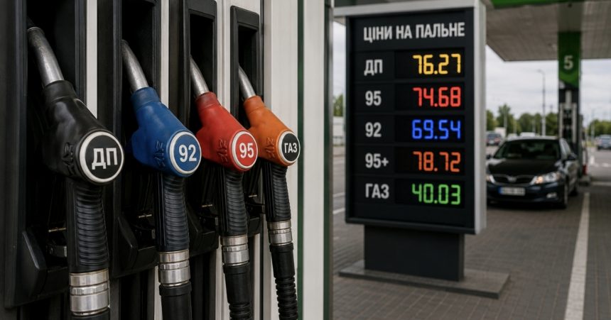 Ціни на бензин, дизель і газ в Україні 16 липня 2026 року: скільки коштує пальне на АЗС сьогодні