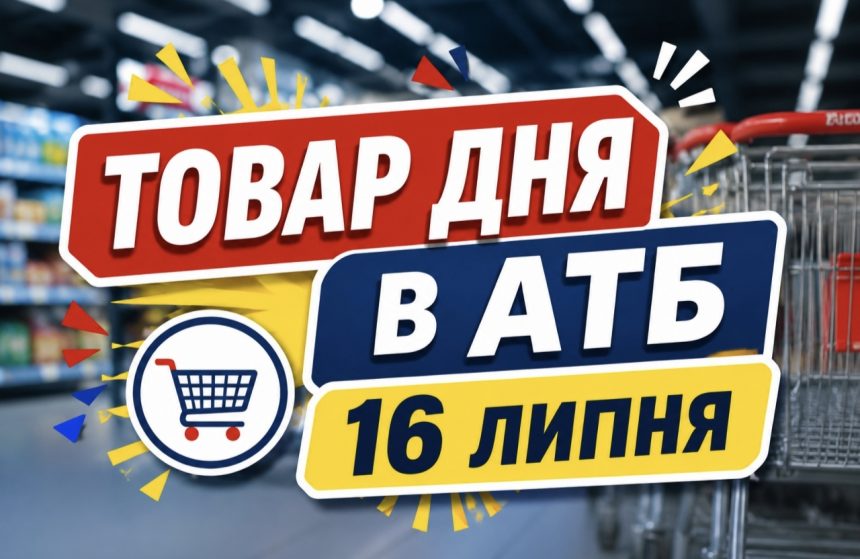 Товар дня в АТБ 16 липня 2026 — що можна купити сьогодні зі знижкою до 50%