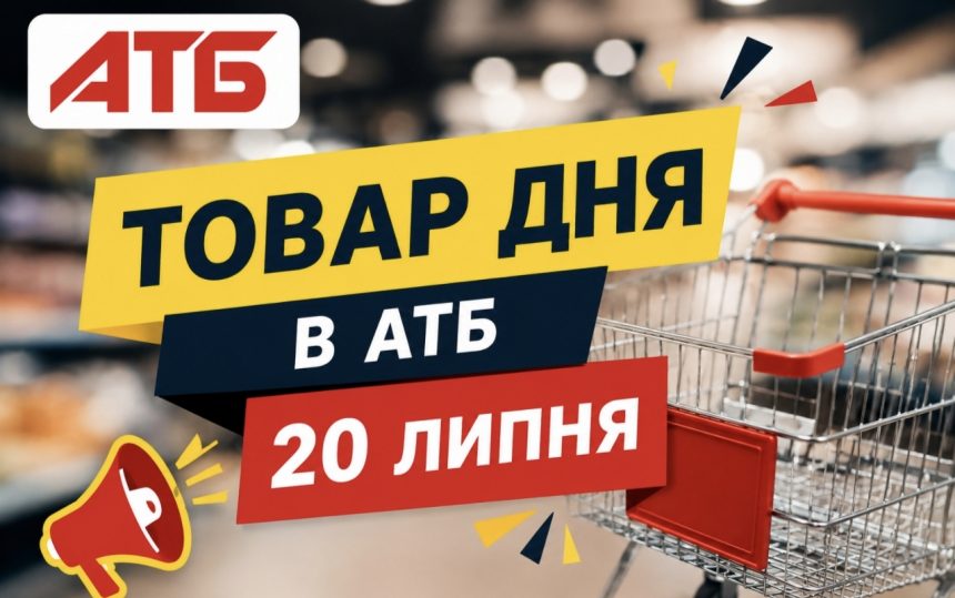 Товар дня в АТБ 20 липня 2026 — що можна купити сьогодні зі знижкою до 50%