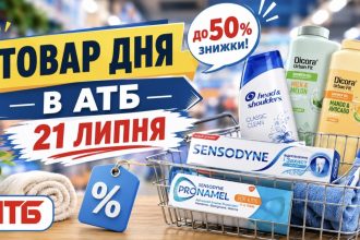 Товар дня в АТБ 21 липня 2026 — що можна купити сьогодні зі знижкою до 50%