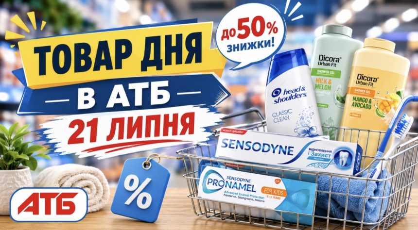 Товар дня в АТБ 21 липня 2026 — що можна купити сьогодні зі знижкою до 50%