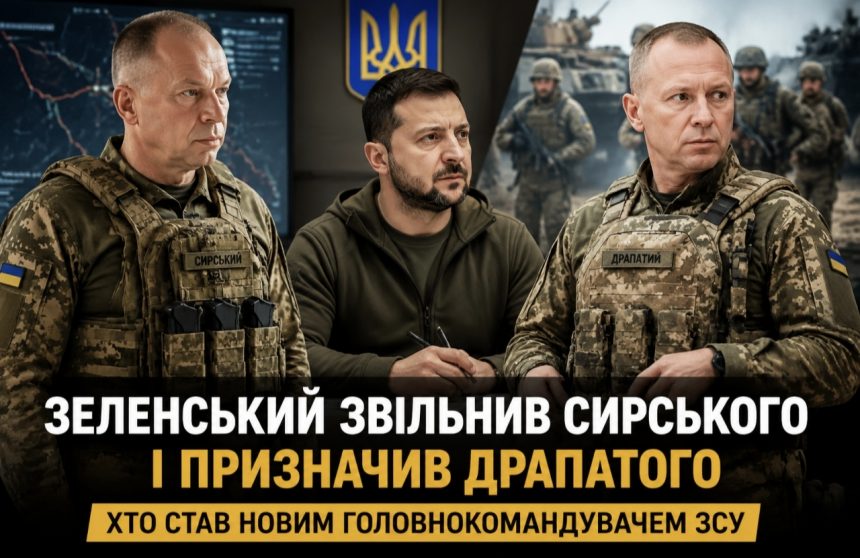 Зеленський звільнив Сирського та призначив Драпатого новим Головнокомандувачем