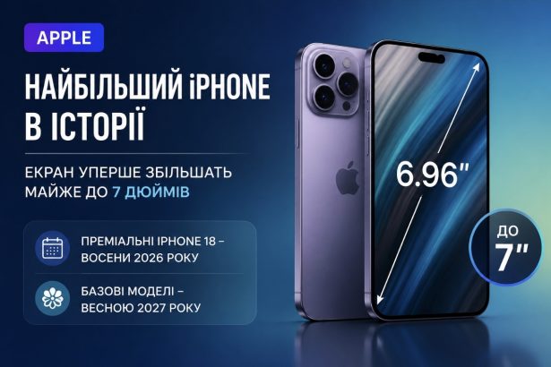 Apple випустить найбільший iPhone в історії — яким буде 7-дюймовий iPhone 19 Pro Max і коли його представлять