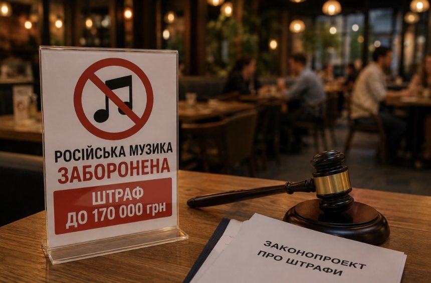Заборона російської музики в кафе та ресторанах України: які штрафи пропонують запровадити та що потрібно знати бізнесу