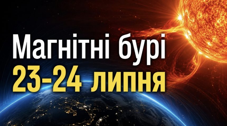 Магнітні бурі 23–24 липня 2026 року: який буде K-індекс та чи вплине сонячна активність на самопочуття