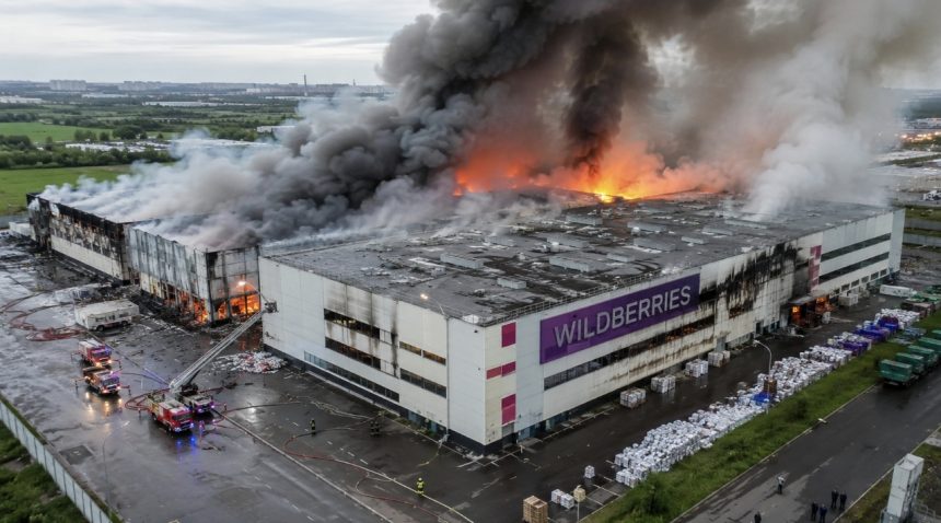 Найбільший склад Wildberries у Санкт-Петербурзі повністю знищено