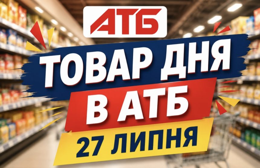 Товар дня в АТБ 27 липня 2026 — що можна купити сьогодні зі знижкою до 50%