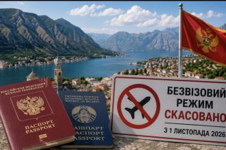 Кому потрібна віза до Чорногорії з 1 листопада 2026 року — країна змінює правила заради вступу до ЄС