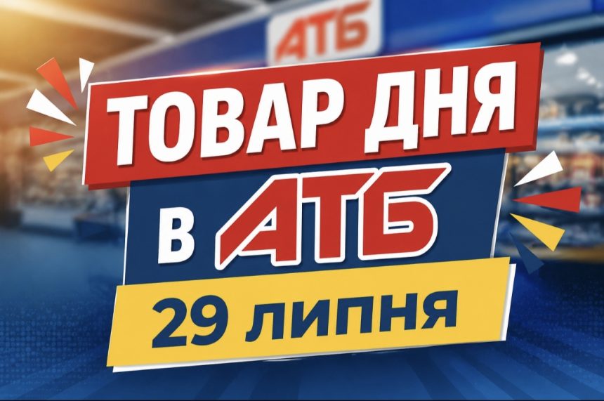 Товар дня в АТБ 29 липня 2026 — що можна купити сьогодні зі знижкою до 50%
