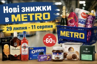 У METRO стартували нові знижки до 60%: перелік акційних товарів з 29 липня по 11 серпня 2026 року