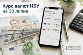 Курс валют 30 липня 2026: скільки коштують долар, євро та злотий
