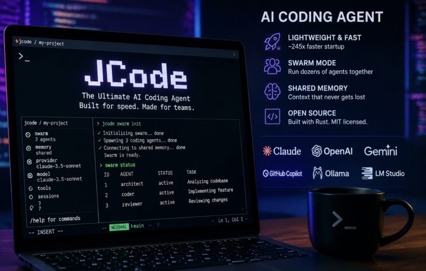 Де завантажити JCode і як працює безкоштовний open-source AI-агент для програмування на Rust