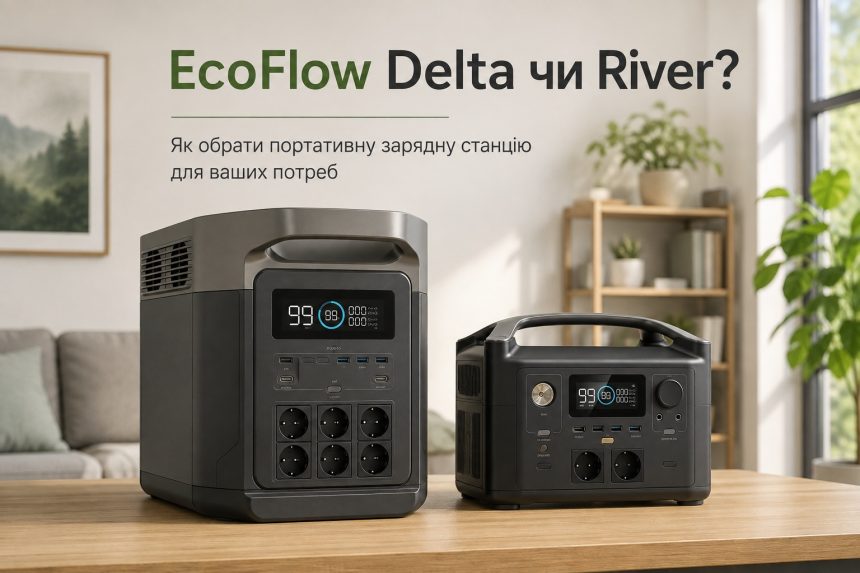 Як працює EcoFlow: чим відрізняються Delta і River, що означають Wh та яку станцію вибрати