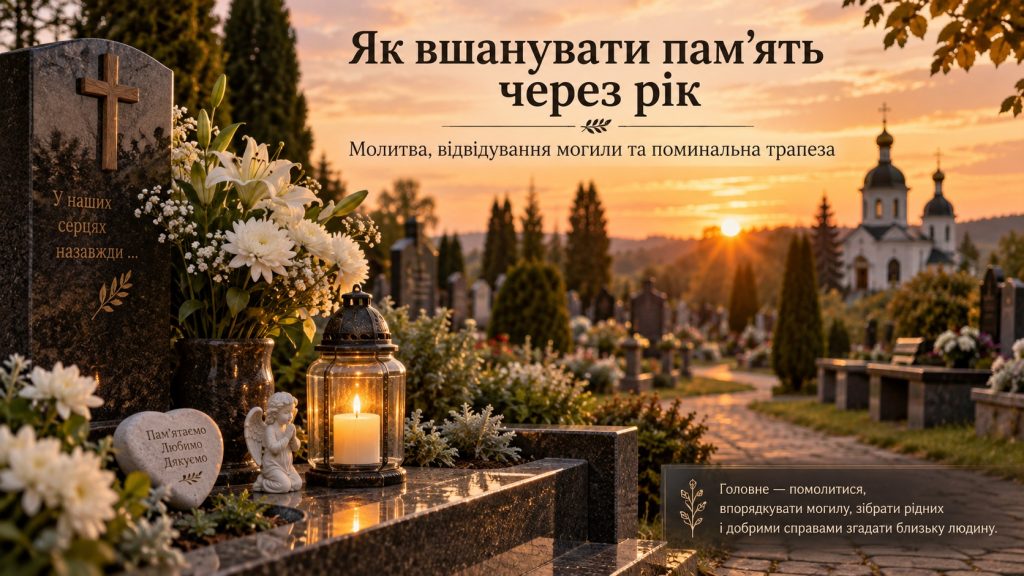 Що треба робити на рік після смерті: поминальний обід, молитва та відвідування могили
