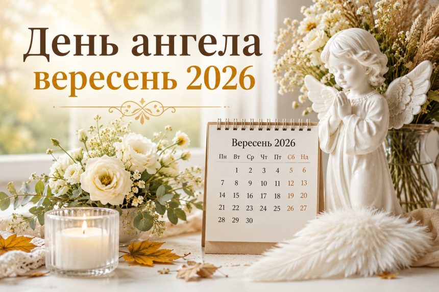 Іменини та День ангела вересень 2026 в Україні: кого вітати за старим і новим календарем
