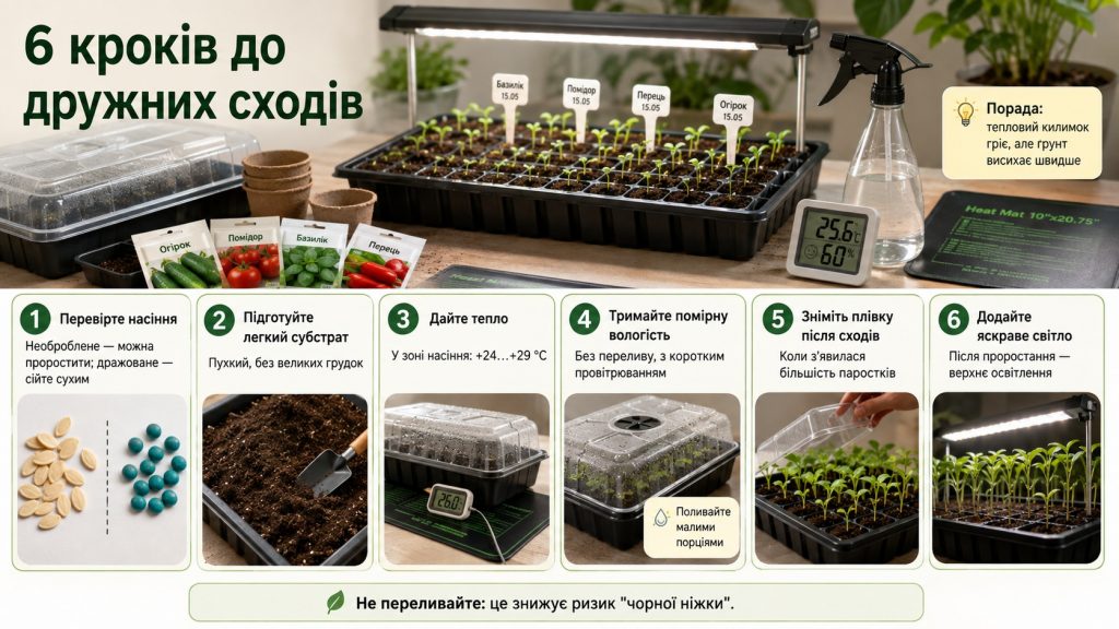 Коли сіяти баклажани на розсаду у 2026 році: строки за регіонами та посів без пікірування