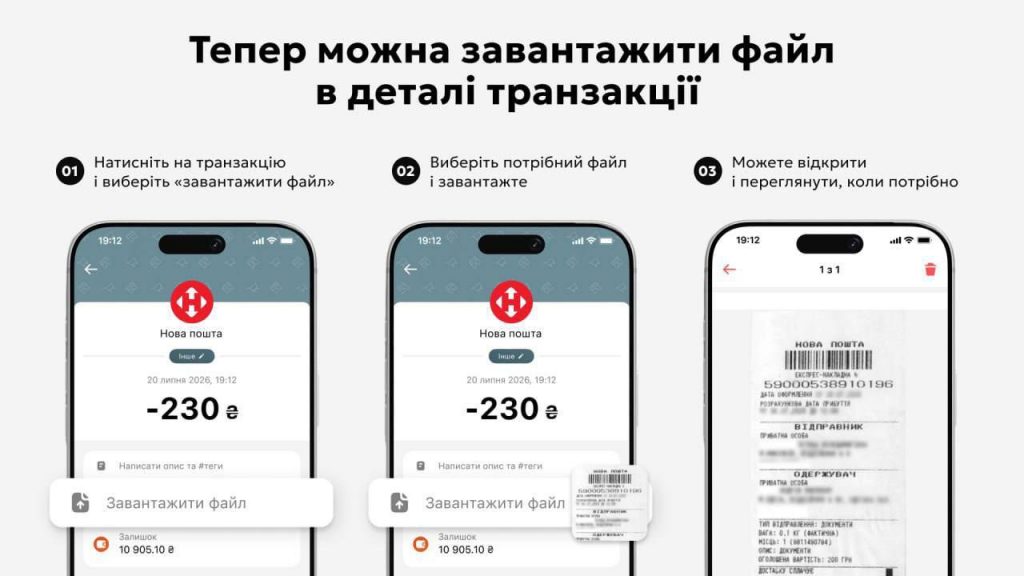 У monobank з'явилася нова функція — як прикріпити фото чека до транзакції та для чого це потрібно