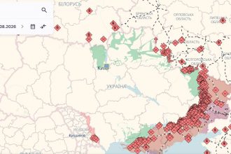 Карта бойових дій в Україні 13-14 серпня 2026: де дивитися онлайн і що показує фронт сьогодні