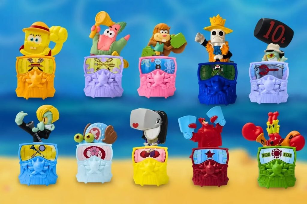 Як виглядають фігурки «Губка Боб» та One Piece у McDonald’s, скільки їх у колекції та до коли діє акція
