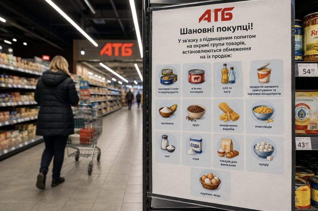Ліміти на покупку продуктів ввели в АТБ — які товари тепер не можна купувати у великих кількостях