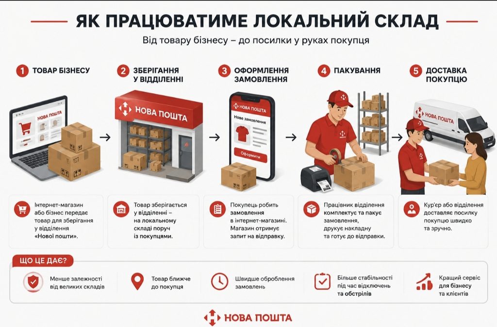 Нова пошта перетворить відділення на локальні склади — що це означає і що зміниться для українців