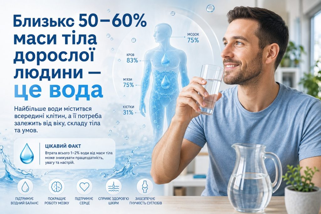 20 цікавих фактів про воду: властивості, людський організм, океани та запаси прісної води