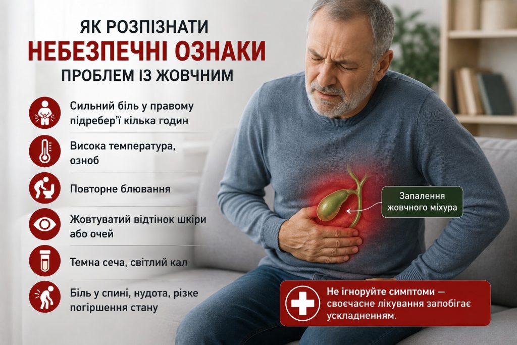 Як зрозуміти, що болить жовчний: симптоми каменів, дискінезії та коли до лікаря