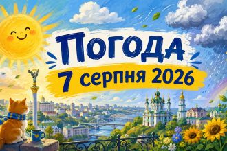Погода на завтра, 7 серпня 2026, в Україні: прогноз синоптиків та коли очікувати похолодання