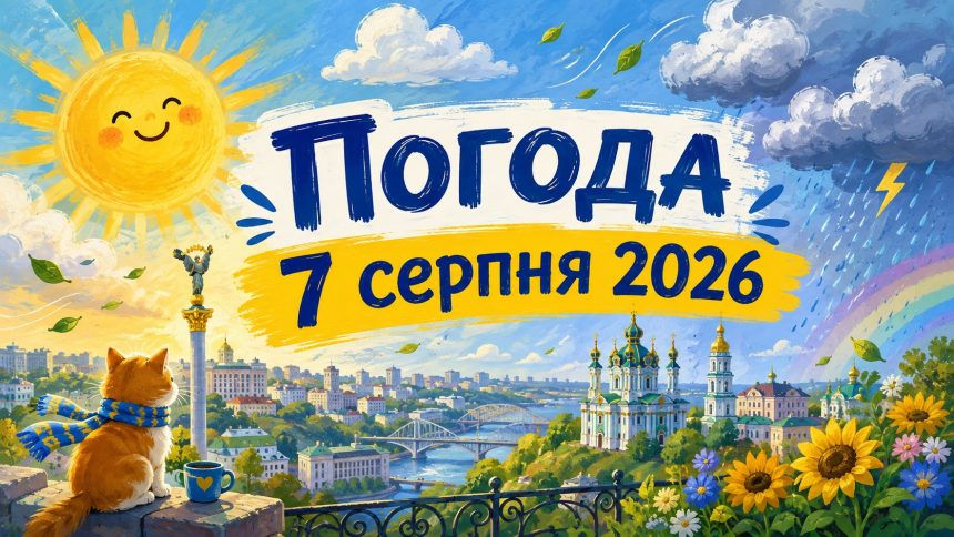 Погода на завтра, 7 серпня 2026, в Україні: прогноз синоптиків та коли очікувати похолодання