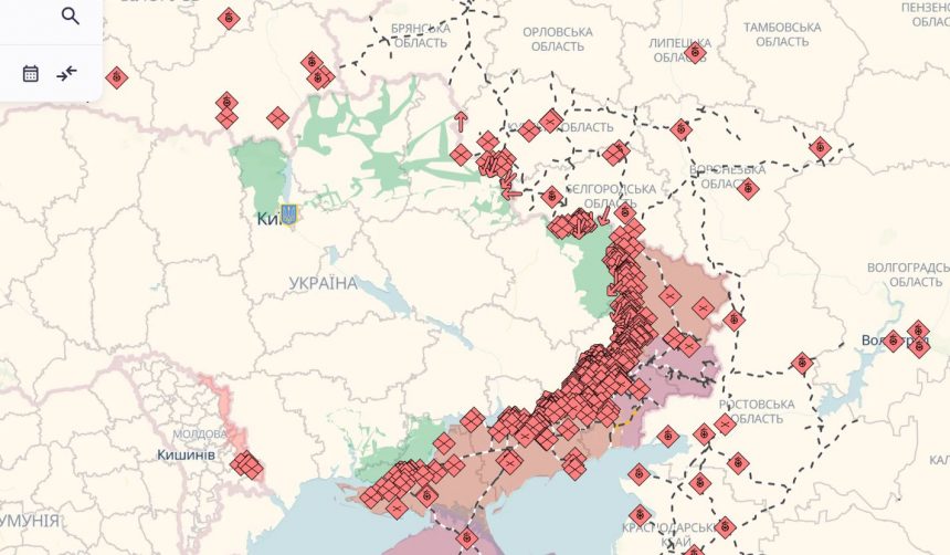 Карта бойових дій в Україні 3-4 серпня 2026: де дивитися онлайн і що показує фронт сьогодні