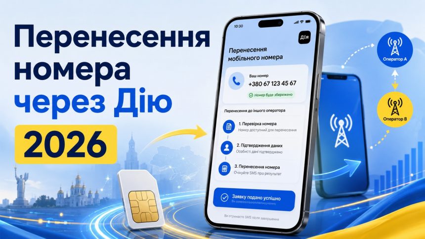Як змінити мобільного оператора через Дію у 2026 році та зберегти старий номер: покрокова інструкція