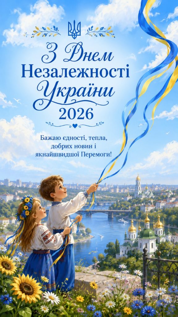 День Незалежності України 2026: картинки, СМС, побажання прозою та листівки