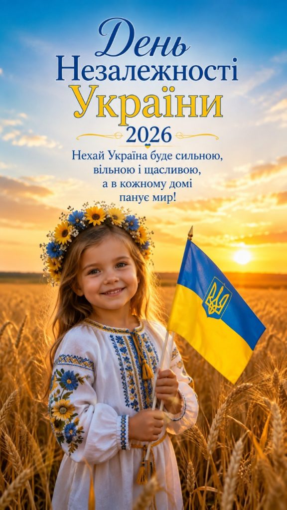 День Незалежності України 2026: картинки, СМС, побажання прозою та листівки