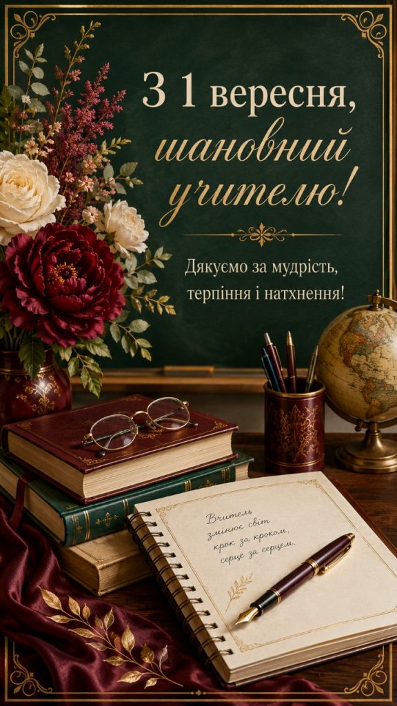 Що побажати вчителю на 1 вересня
