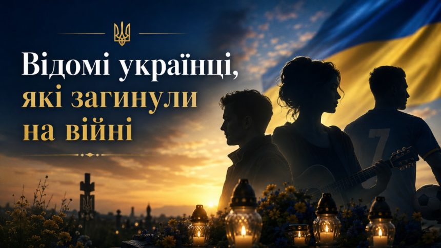 Відомі українці, які загинули на війні: актори, артисти та спортсмени — поіменний список