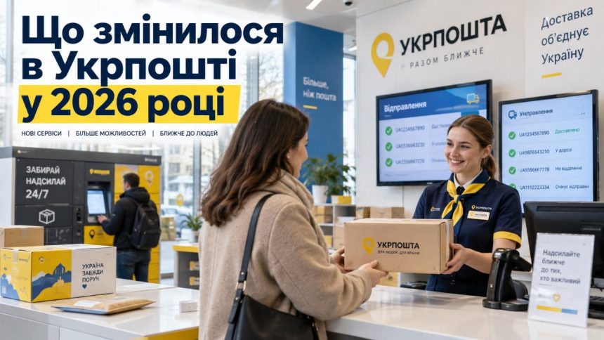 Як працює Укрпошта у 2026 році: тарифи, терміни доставки, види посилок, відстеження та виплати